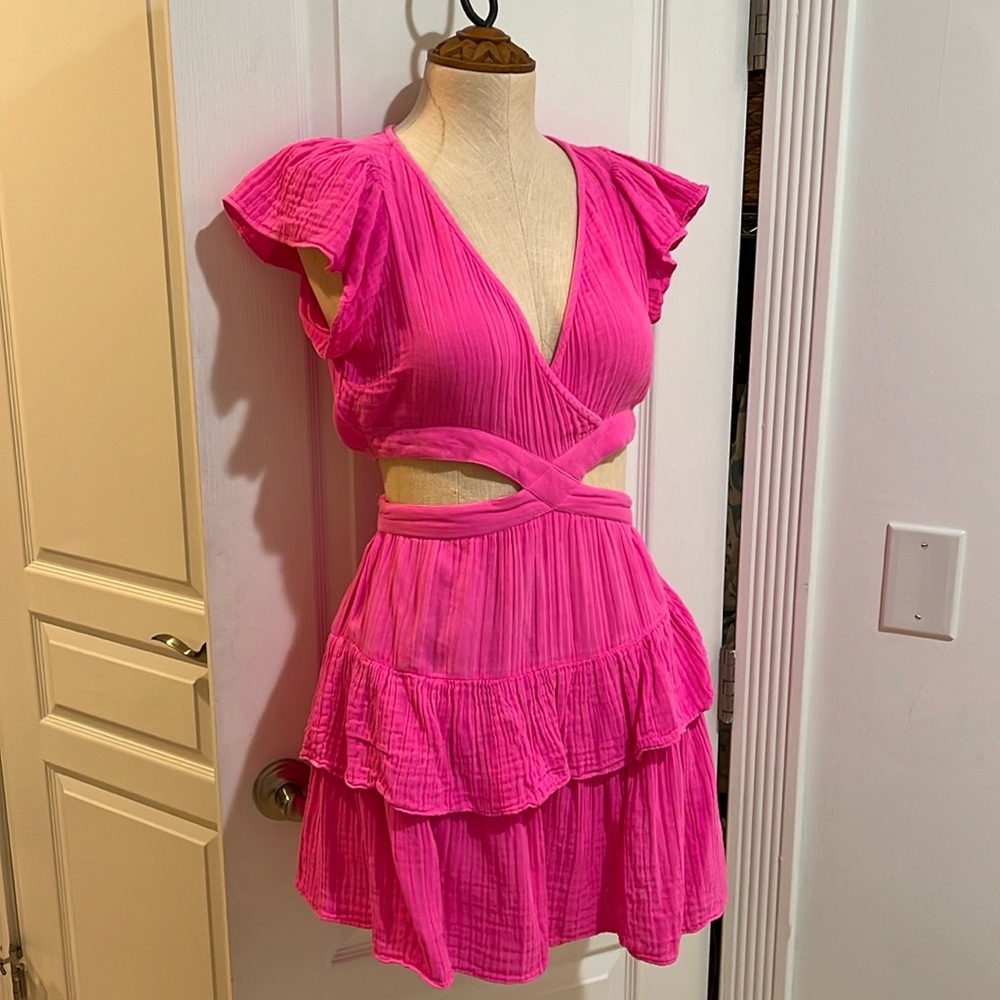 LSF Audrina cut-out mini dress
